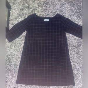 BLACK PLAID DRESS/SHIRT